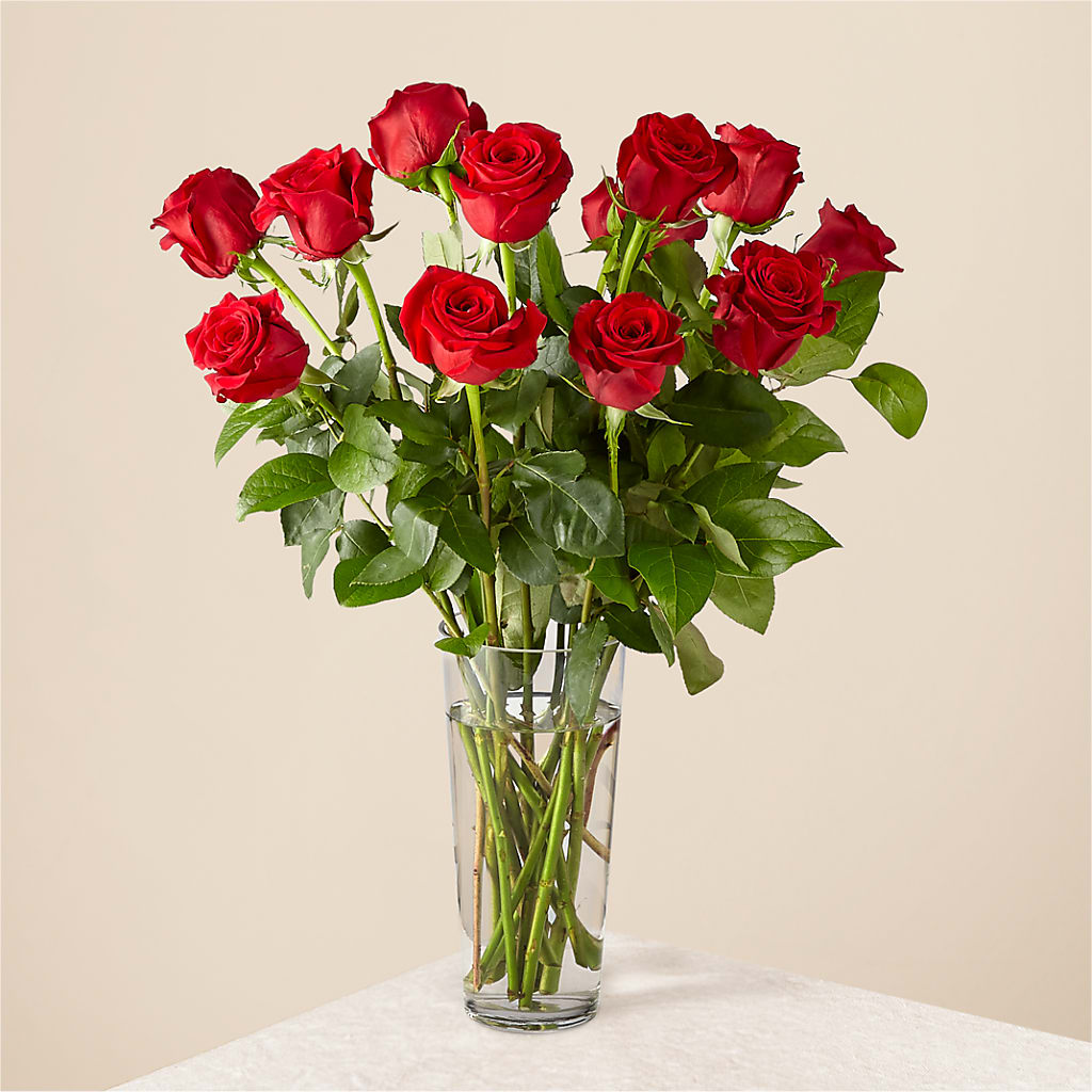 Long Stem Red Rose Bouquet – Sensation Flowers Boutique Inc, Miami FL