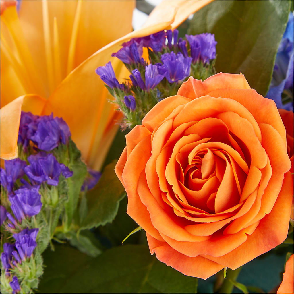 Radiant Citrus Box Bouquet – Sensation Flowers Boutique Inc, Miami FL