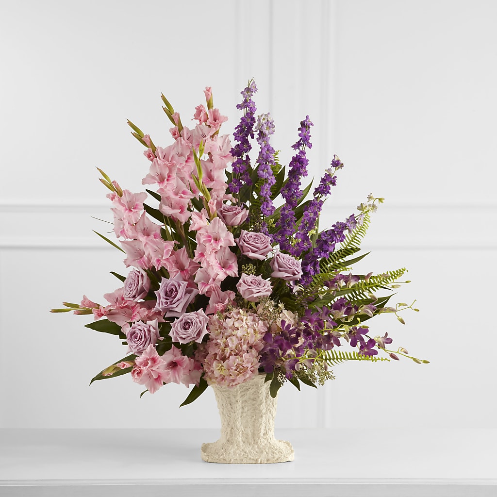Flowing Garden Arrangement – Sensation Flowers Boutique Inc, Miami FL