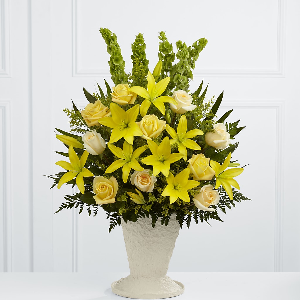 Golden Memories Arrangement – Sensation Flowers Boutique Inc, Miami FL