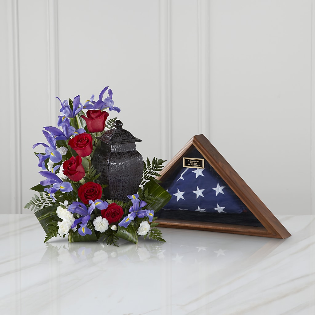 Patriotic Tribute Arrangement – Sensation Flowers Boutique Inc, Miami FL