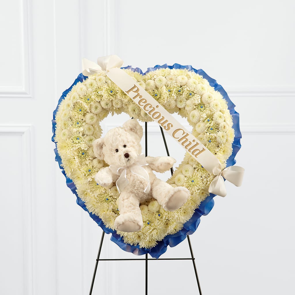 Precious Child Standing Heart – Sensation Flowers Boutique Inc, Miami FL