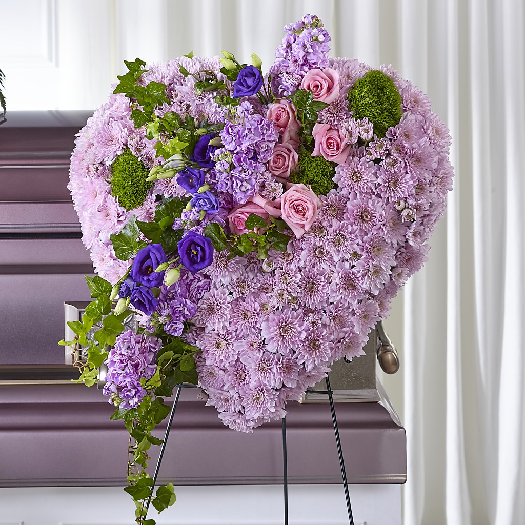 Treasured Love Standing Heart – Sensation Flowers Boutique Inc, Miami FL