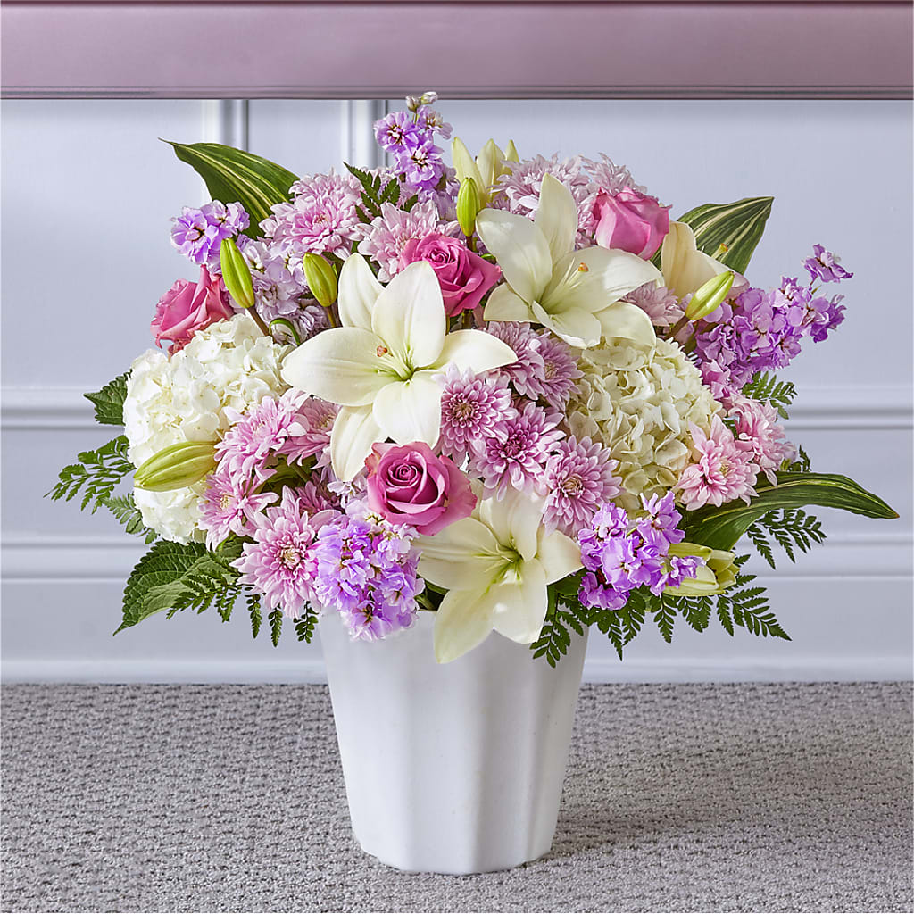 Heaven Sent Floor Basket – Sensation Flowers Boutique Inc, Miami FL