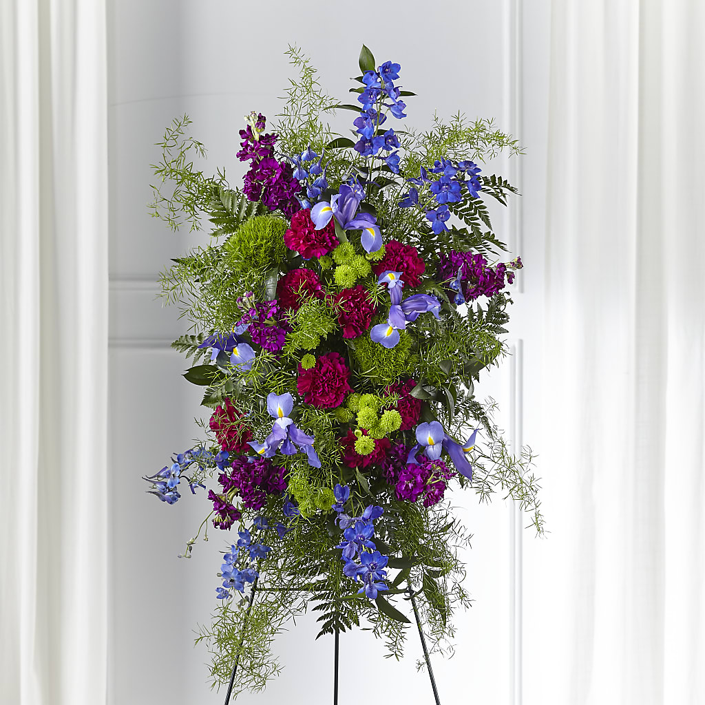 Heavenly Skies Standing Spray – Sensation Flowers Boutique Inc, Miami FL