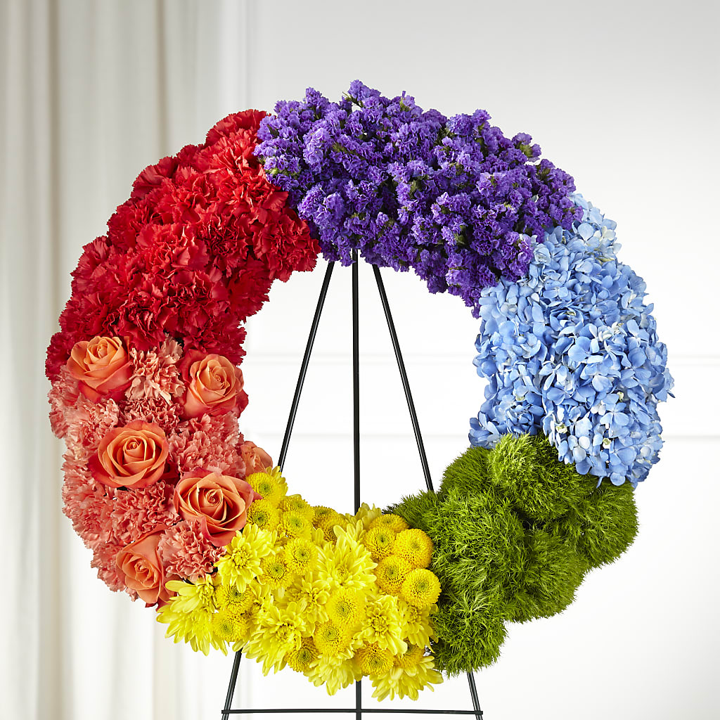 Circle of Love Wreath – Sensation Flowers Boutique Inc, Miami FL