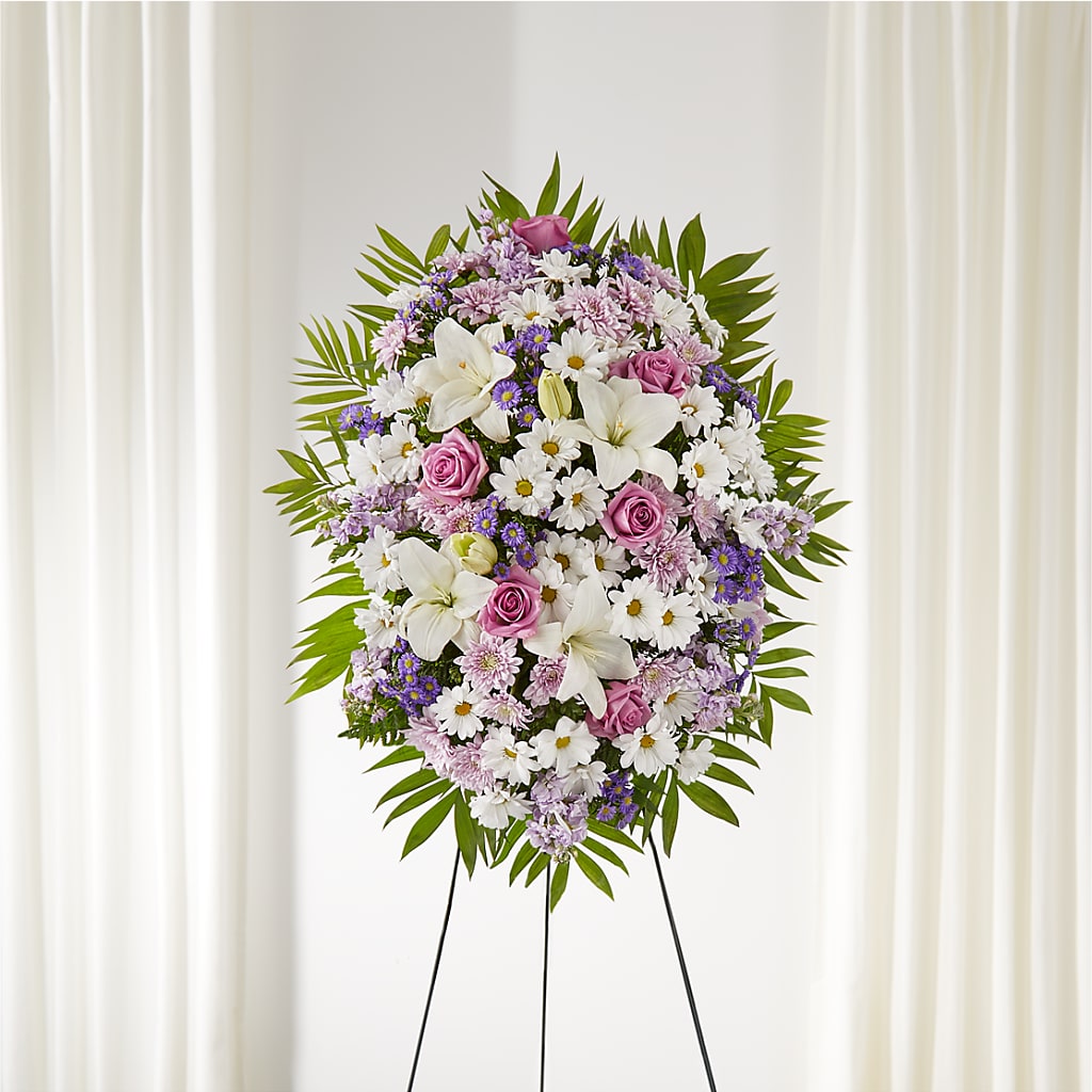 Surrounded by Love Standing Spray – Sensation Flowers Boutique Inc, Miami FL