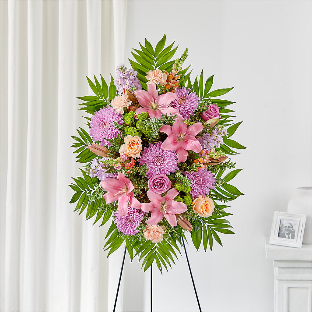 Love & Light Standing Spray – Sensation Flowers Boutique Inc, Miami FL
