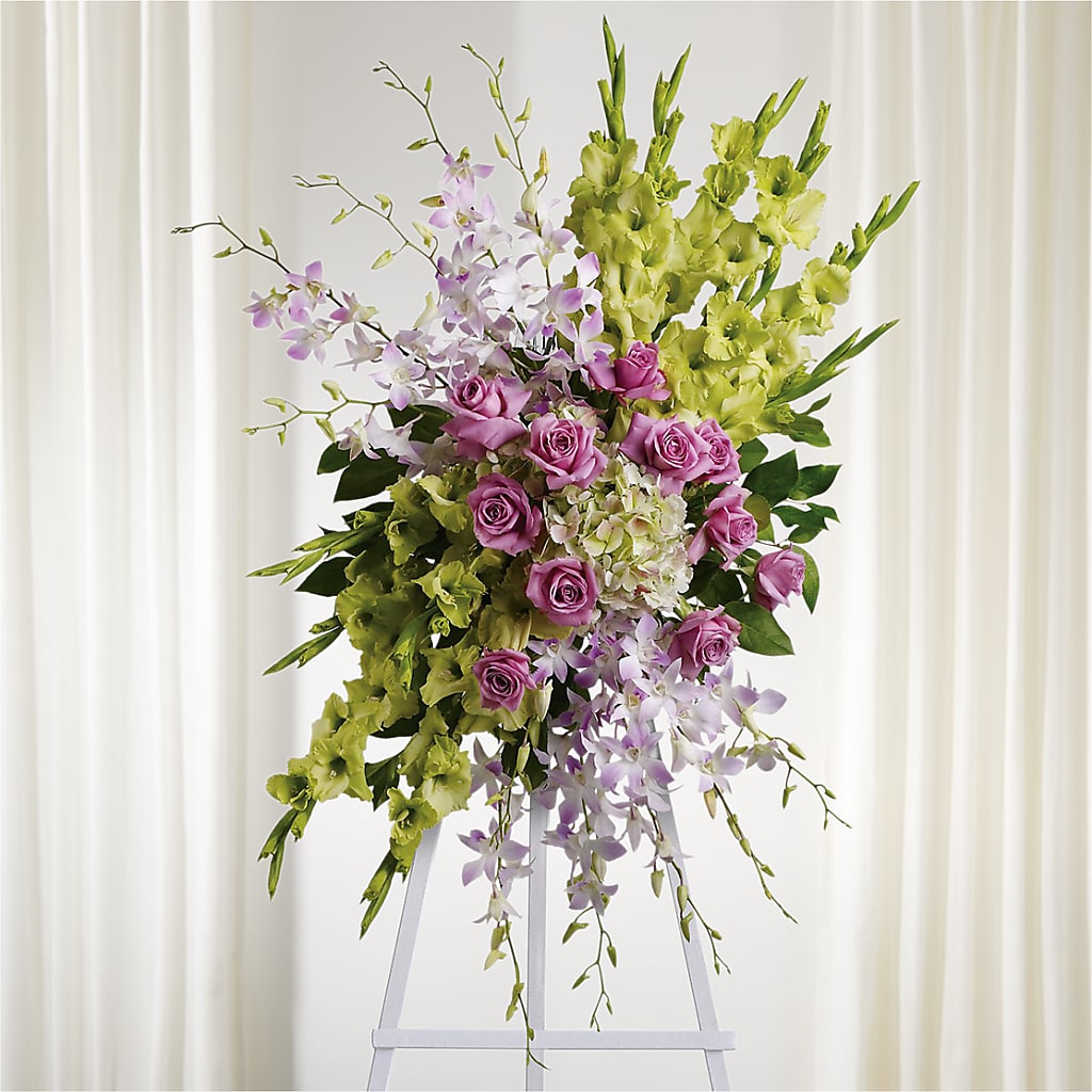 Lasting Legacy Standing Spray – Sensation Flowers Boutique Inc, Miami FL