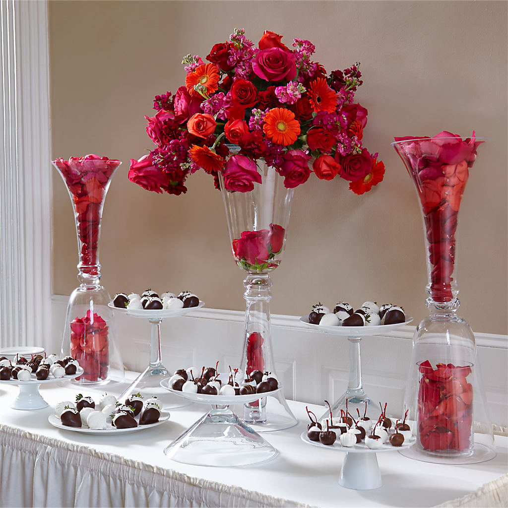 Life's Sweetness Centerpiece – Sensation Flowers Boutique Inc, Miami FL