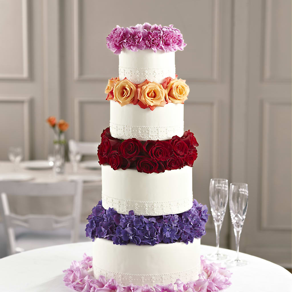 Infinite Love Cake Décor – Sensation Flowers Boutique Inc, Miami FL