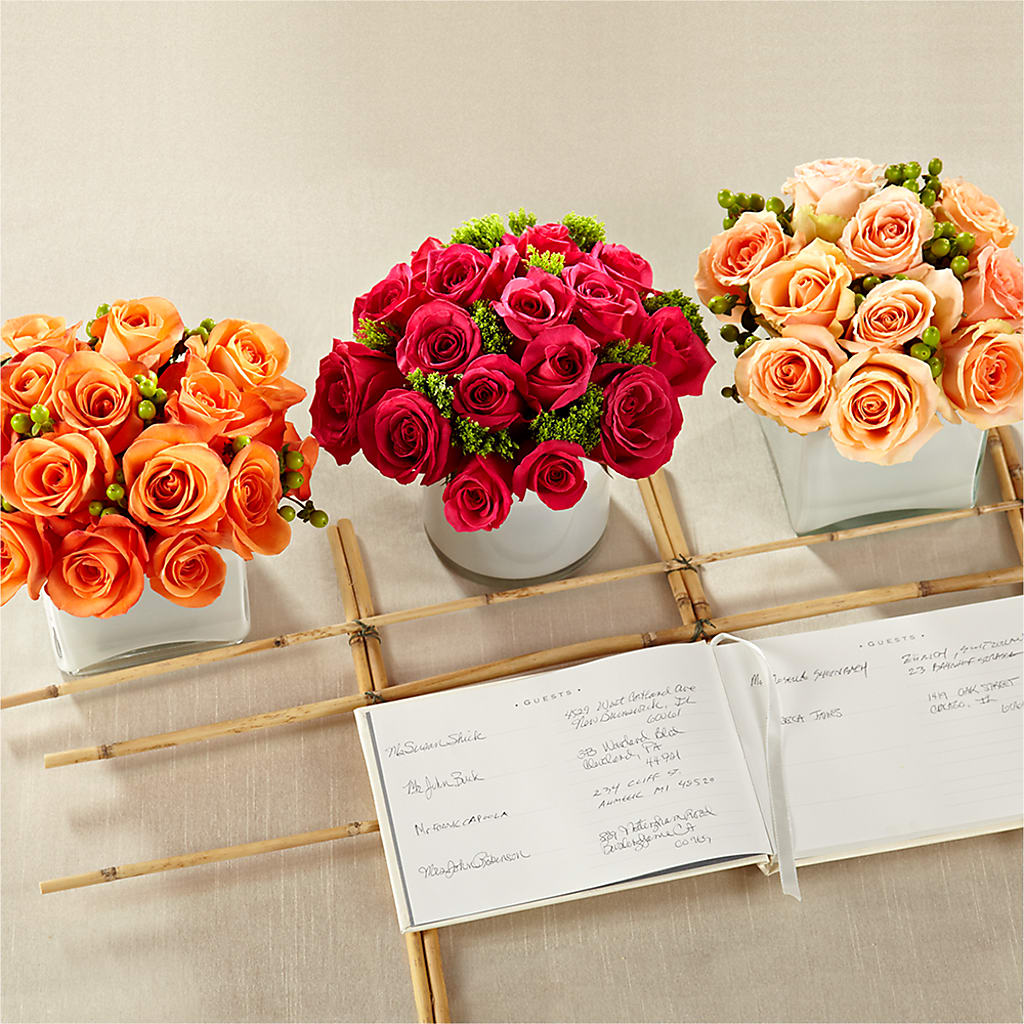 Dawn Rose Centerpiece – Sensation Flowers Boutique Inc, Miami FL
