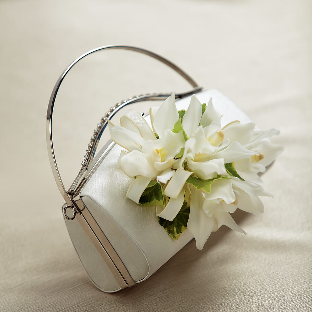 White Purse Decor – Sensation Flowers Boutique Inc, Miami FL
