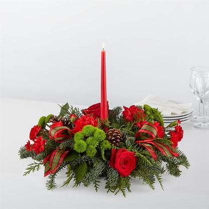 By the Candlelight Centerpiece –  Sensation Flowers Boutique Inc, Miami FL