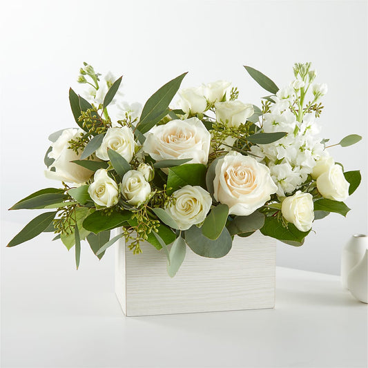Fresh Linen Box Bouquet –  Sensation Flowers Boutique Inc, Miami FL
