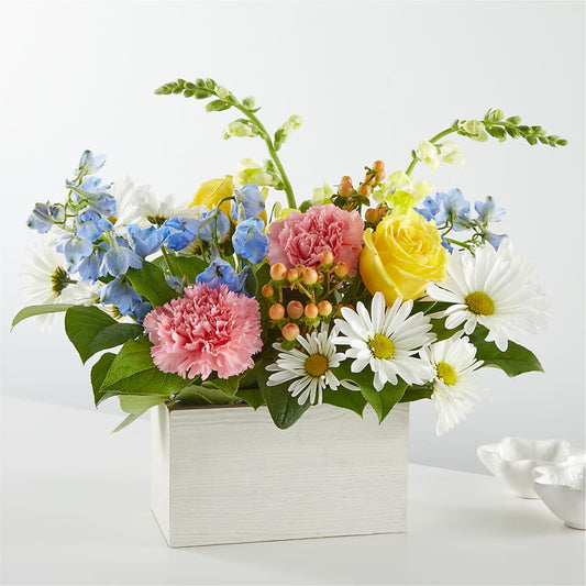 Sun Salutation Box Bouquet –  Sensation Flowers Boutique Inc, Miami FL