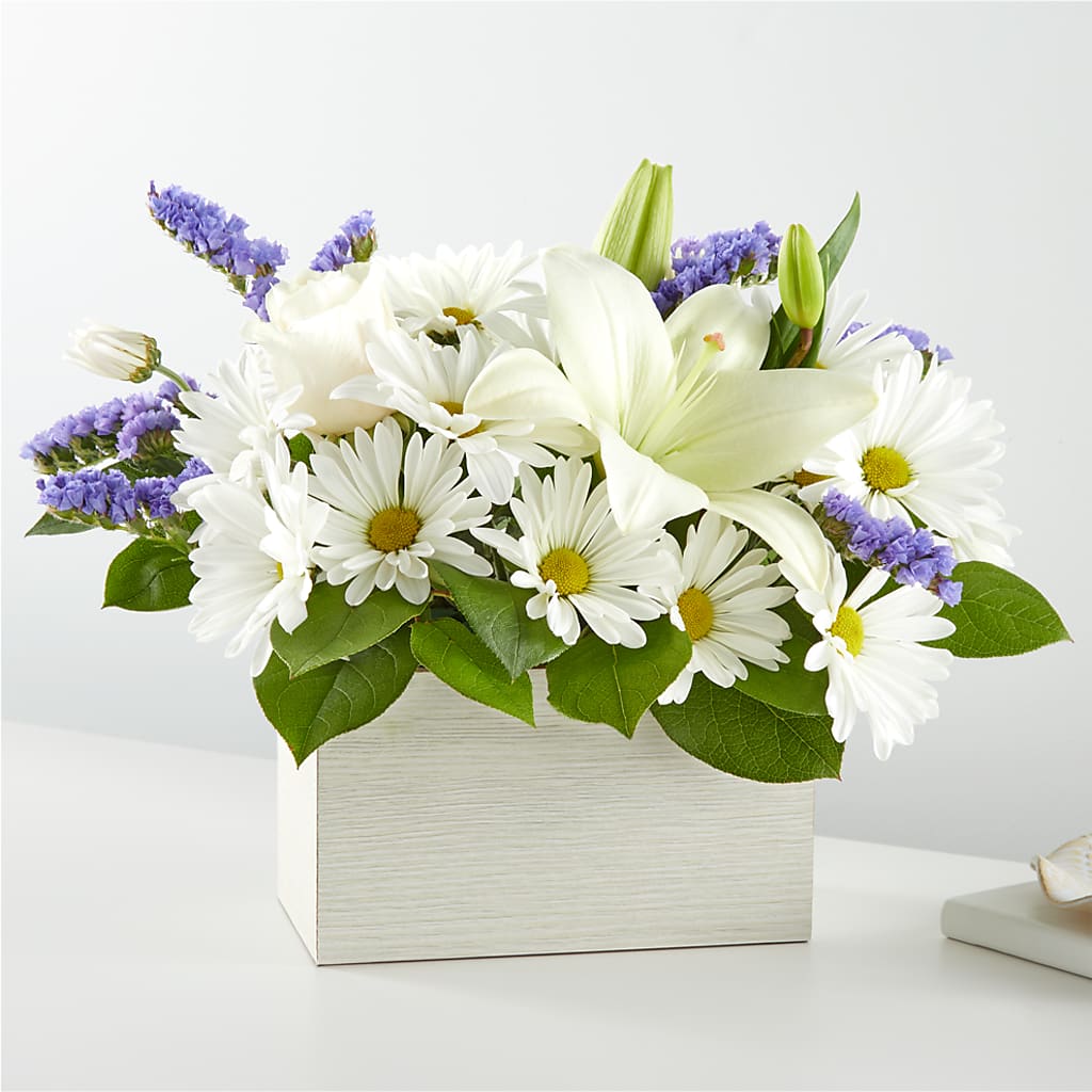 Beyond Blue Box Bouquet –  Sensation Flowers Boutique Inc, Miami FL