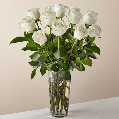 Long Stem White Rose Bouquet –  Sensation Flowers Boutique Inc, Miami FL