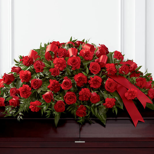 Tribute of Life Casket Spray –  Sensation Flowers Boutique Inc, Miami FL