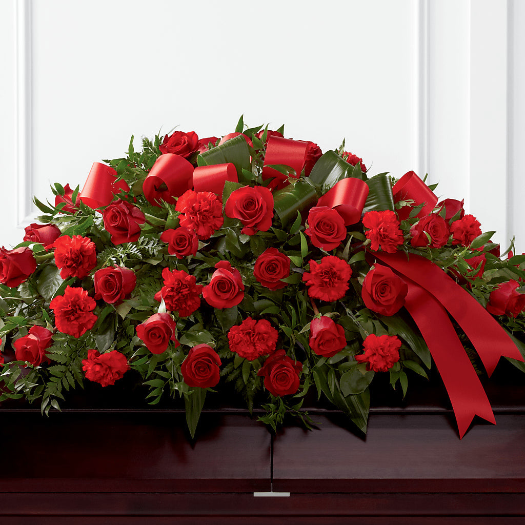 Tribute of Life Casket Spray –  Sensation Flowers Boutique Inc, Miami FL