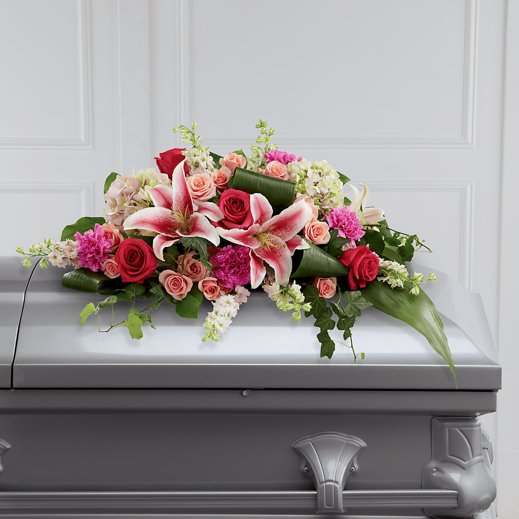 Splendid Grace Casket Spray –  Sensation Flowers Boutique Inc, Miami FL