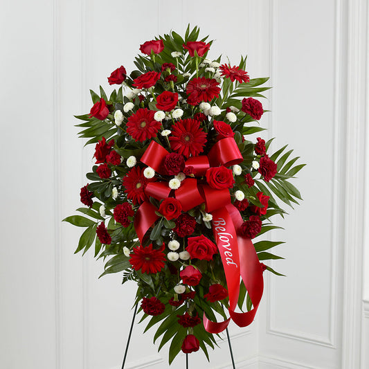 Treasured Memories Standing Spray –  Sensation Flowers Boutique Inc, Miami FL