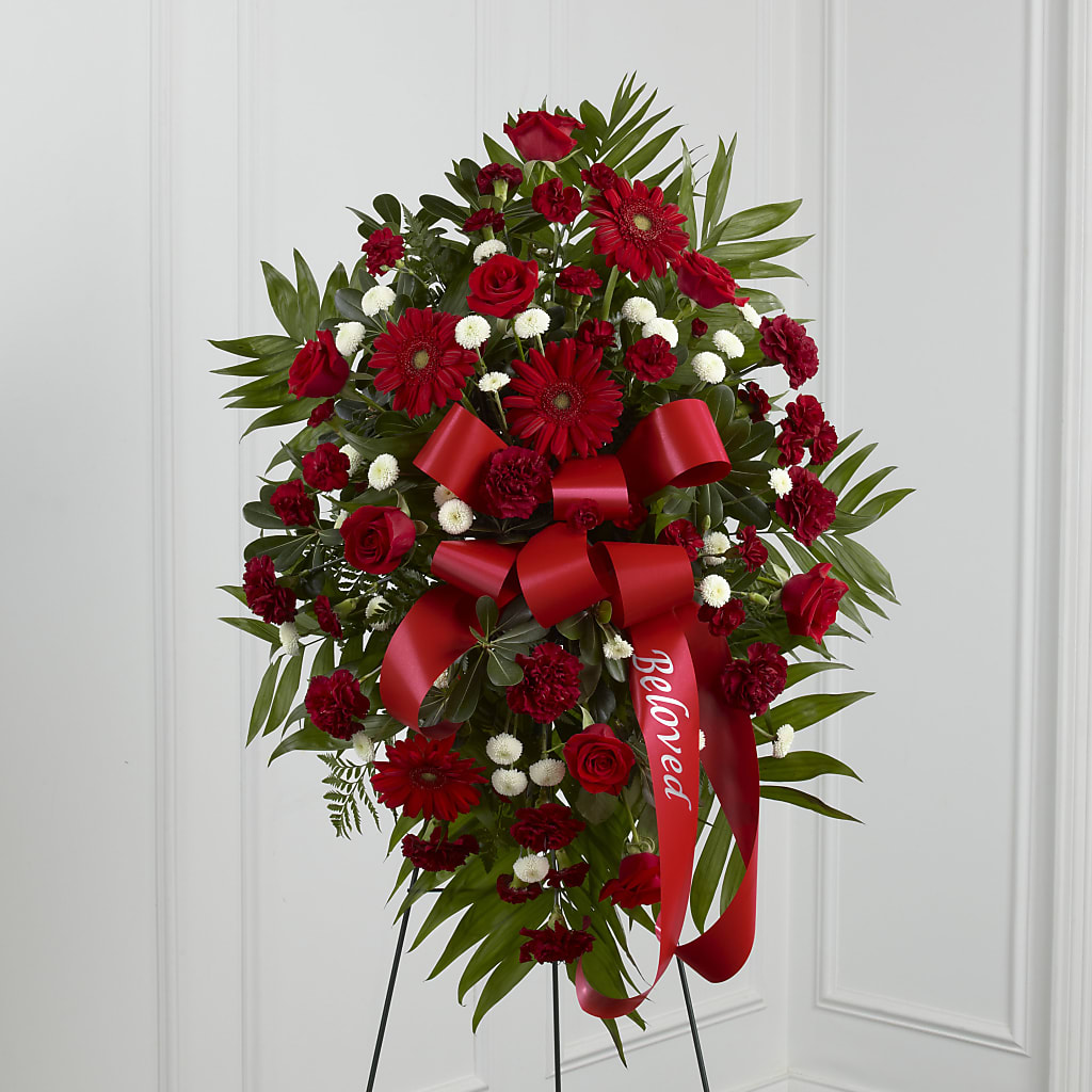 Treasured Memories Standing Spray –  Sensation Flowers Boutique Inc, Miami FL