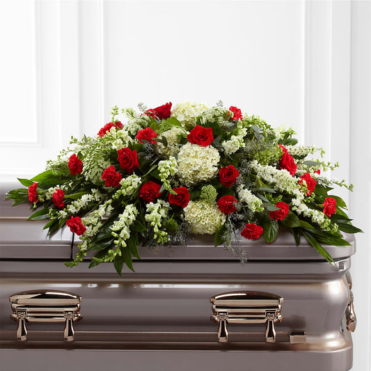 Sincerity Casket Spray –  Sensation Flowers Boutique Inc, Miami FL