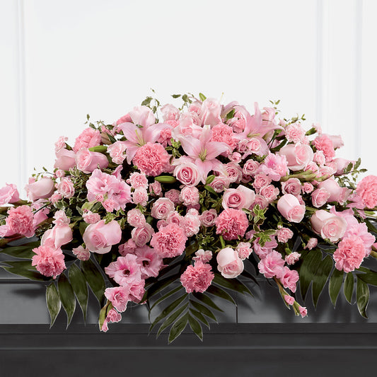Garden of Comfort Casket Spray (Standard) –  Sensation Flowers Boutique Inc, Miami FL