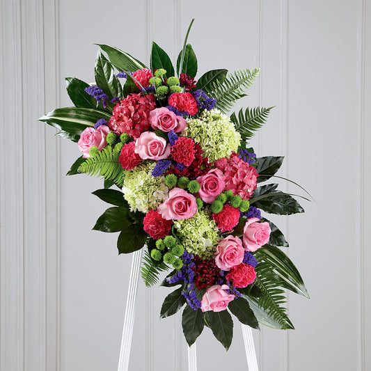 Refreshing Mix Standing Spray –  Sensation Flowers Boutique Inc, Miami FL