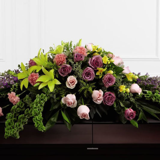 Forever Beloved Casket Spray –  Sensation Flowers Boutique Inc, Miami FL