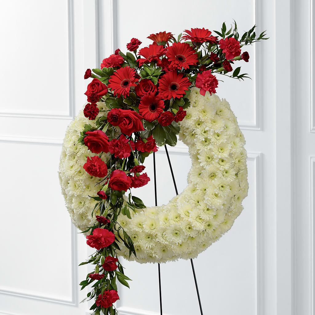 Graceful Tribute Wreath –  Sensation Flowers Boutique Inc, Miami FL