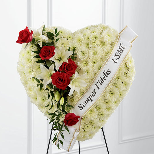 Heartfelt Hero Standing Heart –  Sensation Flowers Boutique Inc, Miami FL