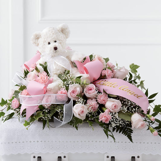 Touch of Sympathy Casket Spray –  Sensation Flowers Boutique Inc, Miami FL
