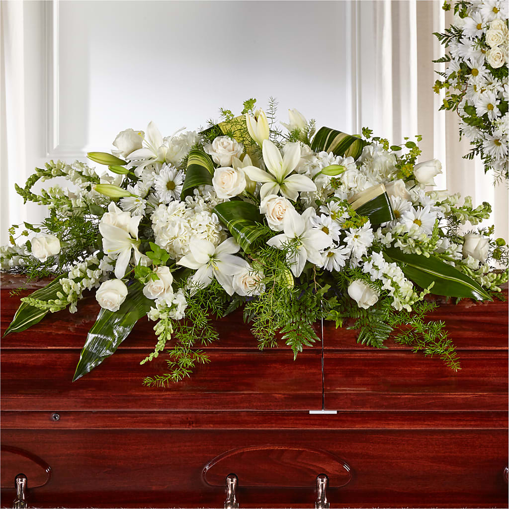Abundance Casket Spray –  Sensation Flowers Boutique Inc, Miami FL