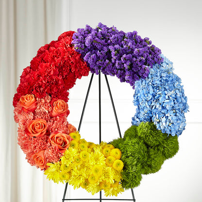 Circle of Love Wreath –  Sensation Flowers Boutique Inc, Miami FL