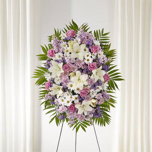 Surrounded by Love Standing Spray –  Sensation Flowers Boutique Inc, Miami FL