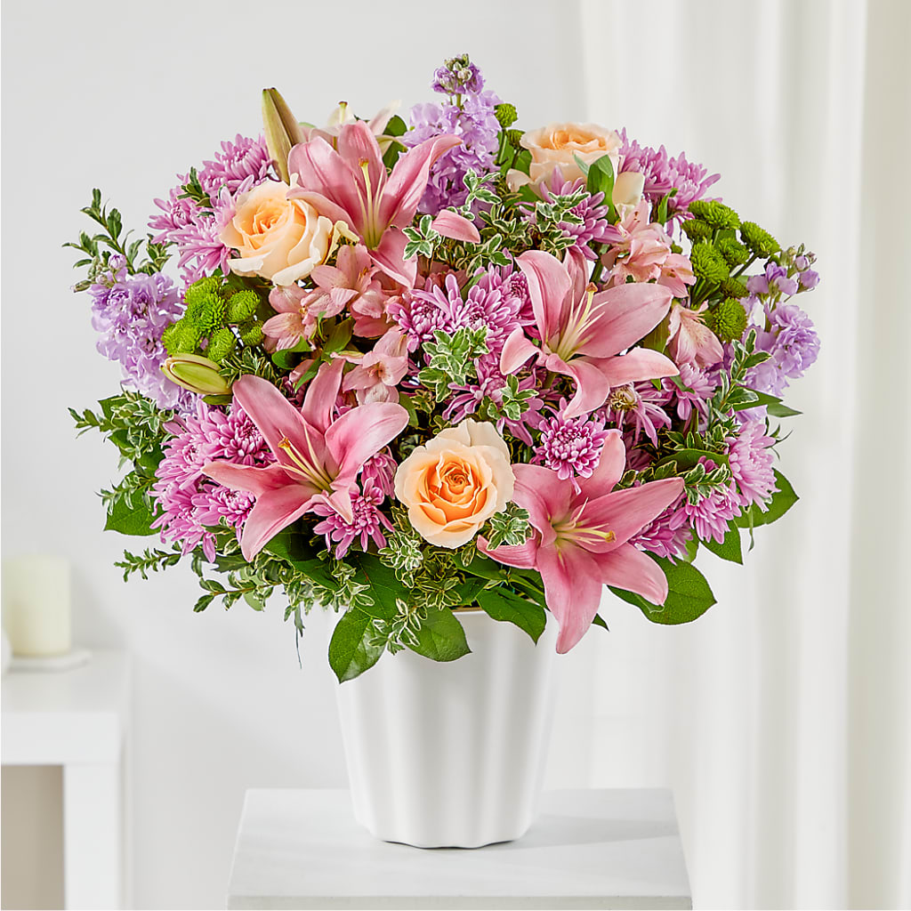 Supportive Embrace Tabletop Basket –  Sensation Flowers Boutique Inc, Miami FL