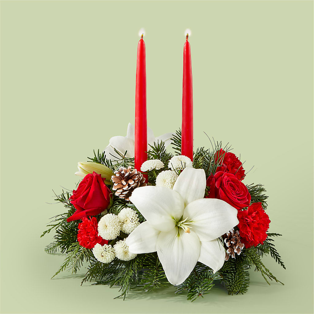 Seasonal Festivities Centerpiece –  Sensation Flowers Boutique Inc, Miami FL