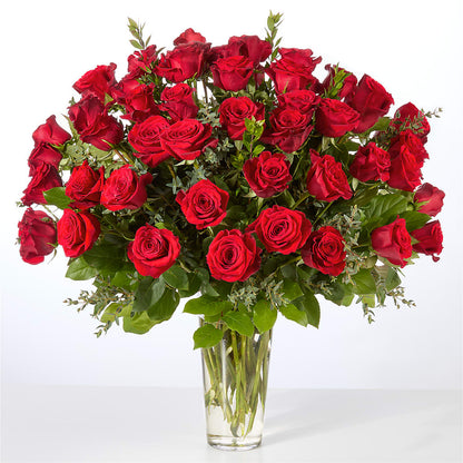 Forever Yours Fifty Stem Red Rose Bouquet –  Sensation Flowers Boutique Inc, Miami FL