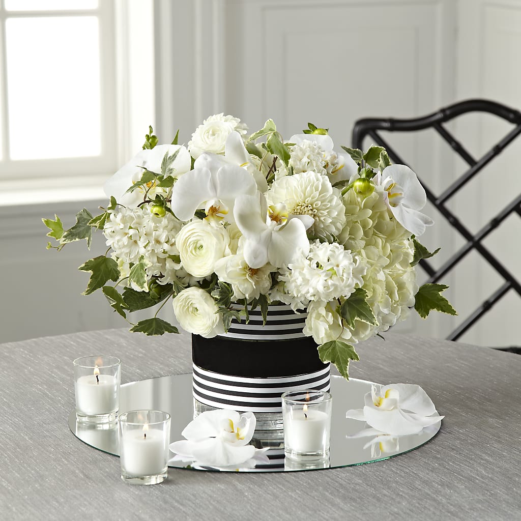 Solemnity Arrangement –  Sensation Flowers Boutique Inc, Miami FL