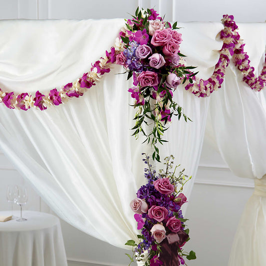 Color & Light Chuppah Decor –  Sensation Flowers Boutique Inc, Miami FL