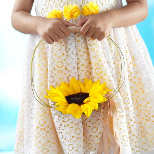 Sweet Sunshine Flower Girl Bouquet –  Sensation Flowers Boutique Inc, Miami FL